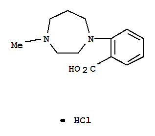 Benzoicacid, 2-(hexahydro-4-methyl-1H-1,4-diazepin-1-yl)-, hydrochloride (1:1)