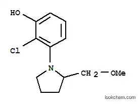Molecular Structure of 925233-23-4 (Phenol, 2-chloro-3-[2-(methoxymethyl)-1-pyrrolidinyl]-)