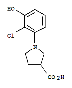 1-(2-chloro-3-hydroxyphenyl)-3-Pyrrolidine carbocylic acid