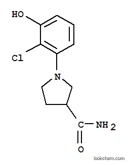 Molecular Structure of 925233-25-6 (3-Pyrrolidinecarboxamide, 1-(2-chloro-3-hydroxyphenyl)-)