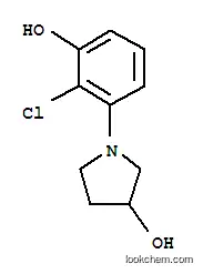 Molecular Structure of 925233-26-7 (3-Pyrrolidinol, 1-(2-chloro-3-hydroxyphenyl)-)