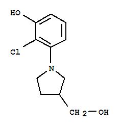 3-Pyrrolidinemethanol, 1-(2-chloro-3-hydroxyphenyl)-