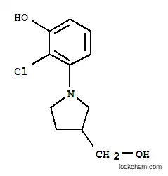 Molecular Structure of 925233-27-8 (3-PYRROLIDINECARBOXYLIC ACID, 1-(2-CHLORO-3-HYDROXYPHENYL)-)
