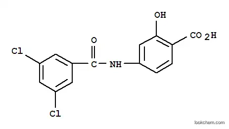 Molecular Structure of 926196-67-0 (Benzoic acid, 4-[(3,5-dichlorobenzoyl)amino]-2-hydroxy-)