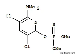 Molecular Structure of 934199-04-9 (3,5-dichloro-6-dimethoxyphosphinothioyloxy-N,N-dimethyl-pyridin-2-amine)