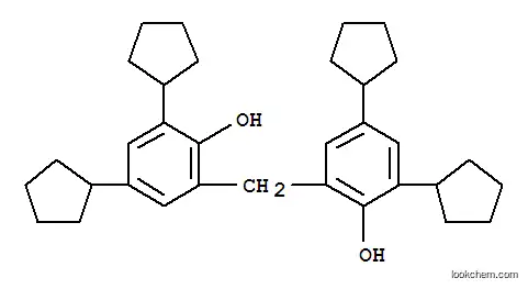Molecular Structure of 93803-62-4 (2,2'-methylenebis[4,6-dicyclopentylphenol])