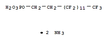 1-Tetradecanol,3,3,4,4,5,5,6,6,7,7,8,8,9,9,10,10,11,11,12,12,13,13,14,14,14-pentacosafluoro-, dihydrogen phosphate, diammoniumsalt (9CI)