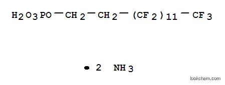 Molecular Structure of 93857-46-6 (diammonium 3,3,4,4,5,5,6,6,7,7,8,8,9,9,10,10,11,11,12,12,13,13,14,14,14-pentacosafluorotetradecyl phosphate)