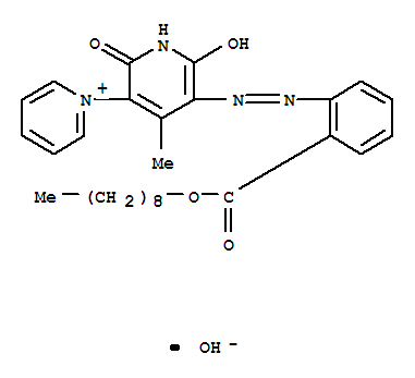 93919-15-4,1',2'-dihydro-6'-hydroxy-4'-methyl-5'-[[2-[(nonyloxy)carbonyl]phenyl]azo]-2'-oxo-1,3'-bipyridinium hydroxide,1,3'-Bipyridinium,1',2'-dihydro-6'-hydroxy-4'-methyl-5'-[[2-[(nonyloxy)carbonyl]phenyl]azo]-2'-oxo-,hydroxide (9CI)