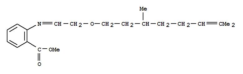 Benzoicacid, 2-[[2-[(3,7-dimethyl-6-octen-1-yl)oxy]ethylidene]amino]-, methyl ester