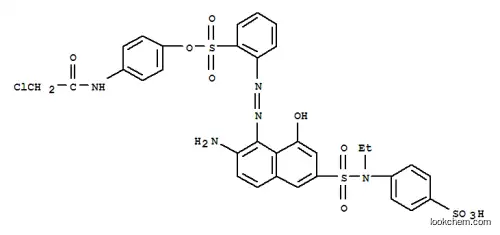 Molecular Structure of 93940-62-6 (1-[(p-chloroacetamido)phenyl] 2-[[2-amino-6-[[ethyl(4-sulphophenyl)amino]sulphonyl]-8-hydroxy-1-naphthyl]azo]benzenesulphonate)