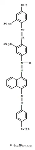 Molecular Structure of 93964-17-1 (trisodium 2-[2-(4-amino-2-sulphonatophenyl)vinyl]-5-[[4-[(4-sulphonatophenyl)azo]-1-naphthyl]-NNO-azoxy]benzenesulphonate)