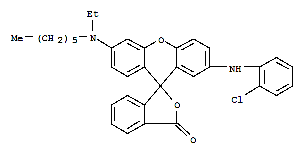 94006-03-8,2'-[(2-chlorophenyl)amino]-6'-(ethylhexylamino)spiro[isobenzofuran-1(3H),9'-[9H]xanthene]-3-one,2’-[(2-chlorophenyl)amino]-6’-(ethylhexylamino)spiro[isobenzofuran-1(3H),9’-[9H]xanthene]-3-one