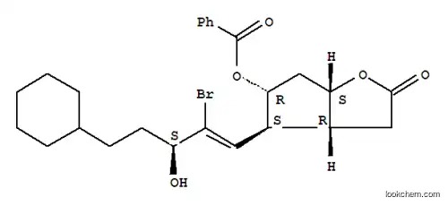 Molecular Structure of 94157-84-3 ([3aR-[3aalpha,4alpha(S*),5beta,6aalpha]]-4-(2-bromo-5-cyclohexyl-3-hydroxypent-1-enyl)hexahydro-2-oxo-2H-cyclopenta[b]furan-5-yl benzoate)