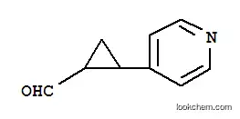 Molecular Structure of 941717-10-8 (2-Pyridin-4-ylcyclopropanecarboxaldehyde, tech)