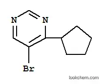 Molecular Structure of 951884-32-5 (5-Bromo-4-cyclopentylpyrimidine)