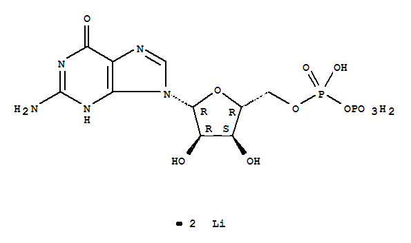 Guanosine 5'-(trihydrogen diphosphate), dilithium salt(9CI)
