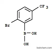 Molecular Structure of 957034-38-7 (2-Bromo-5-(trifluoromethyl)phenylboronic acid)