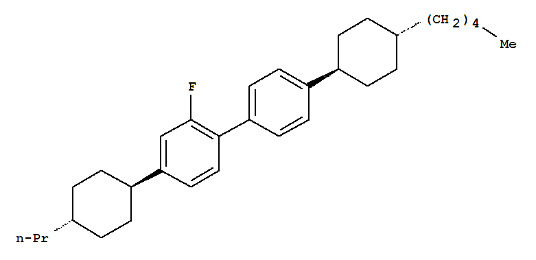 High quality trans,trans-2-Fluor-4-(4-pentylcyclohexyl)-4'-(4-propyl-cyclohexyl)-1,1'-biphenyl cas NO.: 99896-05-6