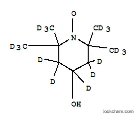 Molecular Structure of 100326-46-3 (4-HYDROXY-2,2,6,6-TETRAMETHYLPIPERIDINE-D17-1-OXYL)