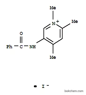 Molecular Structure of 1027-19-6 (Pyridinium, 5-benzamido-1,2,4-trimethyl-, iodide)