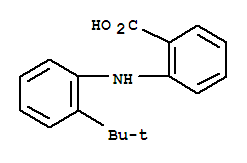 Molecular Structure of 103554-42-3 (Benzoic acid,2-[[2-(1,1-dimethylethyl)phenyl]amino]-)