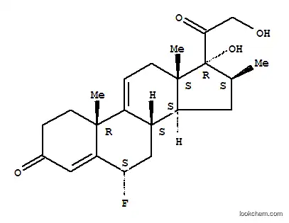 Molecular Structure of 105384-40-5 ((6alpha,16beta)-6-fluoro-17,21-dihydroxy-16-methylpregna-4,9(11)-diene-3,20-dione)