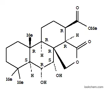 Molecular Structure of 106009-83-0 ((3R,3aα,6aR,8aα,12bα)-Tetradecahydro-7α,8α-dihydroxy-9,9,12aβ-trimethyl-4-oxophenanthro[1,10a-c]furan-3β-carboxylic acid methyl ester)