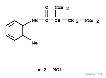 Molecular Structure of 106595-75-9 (3-(dimethylamino)-N~2~,N~2~-dimethyl-N-(2-methylphenyl)alaninamide dihydrochloride)