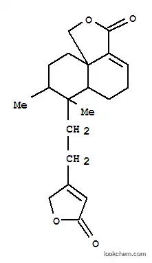 Molecular Structure of 106862-89-9 (1H-Naphtho[1,8a-c]furan-3(5H)-one,7-[2-(2,5-dihydro-5-oxo-3-furanyl)ethyl]-6,6a,7,8,9,10-hexahydro-7,8-dimethyl-,(6aS,7R,8S,10aS)- (9CI))