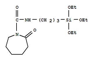 Molecular Structure of 106996-25-2 (1H-Azepine-1-carboxamide,hexahydro-2-oxo-N-[3-(triethoxysilyl)propyl]-)