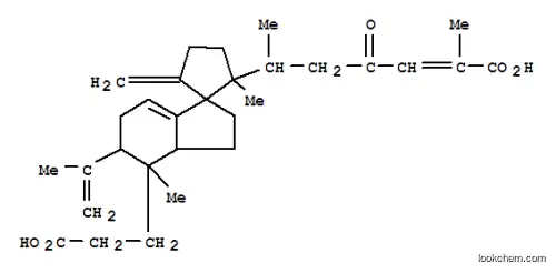 Molecular Structure of 107195-86-8 (Spiro[cyclopentane-1,1'-[1H]indene]-4'-propanoicacid,2-[(1R,4E)-5-carboxy-1-methyl-3-oxo-4-hexenyl]-2',3',3'a,4',5',6'-hexahydro-2,4'-dimethyl-5-methylene-5'-(1-methylethenyl)-,(1R,2S,3'aR,4'R,5'S)- (9CI))
