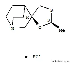 Molecular Structure of 107220-29-1 (Spiro[1-azabicyclo[2.2.2]octane-3,5'-[1,3]oxathiolane],2'-methyl-, hydrochloride, trans- (9CI))