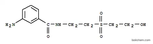 Molecular Structure of 107294-87-1 (3-AMINO-N-[2-(2-HYDROXYETHYL)SULFONYL]ETHYL BENZAMIDE)