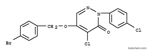 Molecular Structure of 107359-42-2 (5-[(4-bromobenzyl)oxy]-4-chloro-2-(4-chlorophenyl)pyridazin-3(2H)-one)
