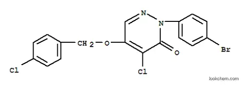 Molecular Structure of 107359-69-3 (2-(4-bromophenyl)-4-chloro-5-[(4-chlorobenzyl)oxy]pyridazin-3(2H)-one)