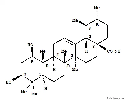 Molecular Structure of 107693-87-8 ((1beta,3beta,5xi,18alpha)-1,3-dihydroxyurs-12-en-28-oic acid)