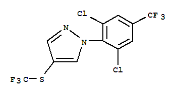 Molecular Structure of 107738-38-5 (1H-Pyrazole,1-[2,6-dichloro-4-(trifluoromethyl)phenyl]-4-[(trifluoromethyl)thio]-)