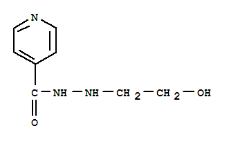 Molecular Structure of 1078-39-3 (4-Pyridinecarboxylicacid, 2-(2-hydroxyethyl)hydrazide)