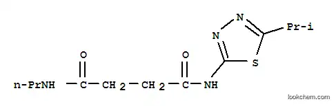 Molecular Structure of 107811-31-4 (Butanediamide,N1-[5-(1-methylethyl)-1,3,4-thiadiazol-2-yl]-N4-propyl-)
