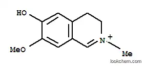 Molecular Structure of 107882-22-4 (6-hydroxy-7-methoxy-2-methyl-3,4-dihydroisoquinolinium)