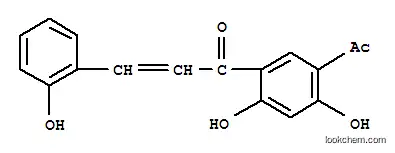 Molecular Structure of 108051-25-8 ((2E)-1-(5-acetyl-2,4-dihydroxyphenyl)-3-(2-hydroxyphenyl)prop-2-en-1-one)