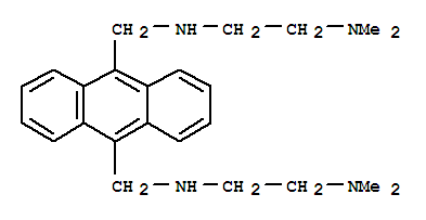 Molecular Structure of 108365-87-3 (9,10-Anthracenedimethanamine,N,N'-bis[2-(dimethylamino)ethyl]- (9CI))