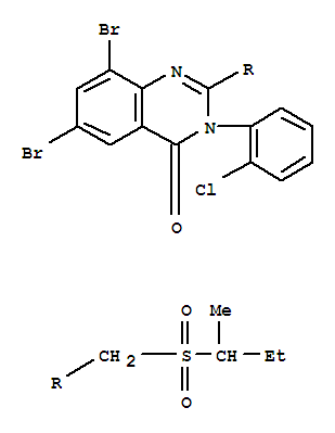 108674-22-2,6,8-dibromo-2-[(butan-2-ylsulfonyl)methyl]-3-(2-chlorophenyl)quinazolin-4(3H)-one,