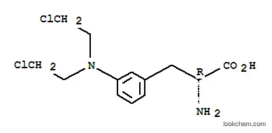 Molecular Structure of 1088-78-4 (D-Phenylalanine,3-[bis(2-chloroethyl)amino]-)