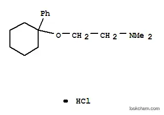 Molecular Structure of 108982-92-9 (N,N-dimethyl-2-[(1-phenylcyclohexyl)oxy]ethanaminium chloride)