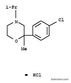 Molecular Structure of 109461-18-9 (2-(4-chlorophenyl)-2-methyl-4-(1-methylethyl)morpholine hydrochloride)