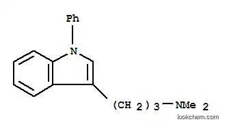 Molecular Structure of 110051-44-0 (N,N-dimethyl-3-(1-phenyl-1H-indol-3-yl)propan-1-amine)