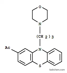 Molecular Structure of 110147-48-3 (1-{10-[3-(morpholin-4-yl)propyl]-10H-phenothiazin-2-yl}ethanone)