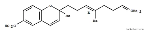 Molecular Structure of 110979-01-6 (2H-1-Benzopyran-6-carboxylicacid, 2-[(3E)-4,8-dimethyl-3,7-nonadien-1-yl]-2-methyl-, (+)-)